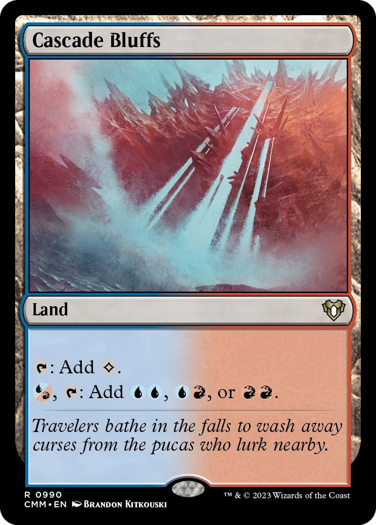 Image for Cascade Bluffs (Commander Masters) (990) - Magic: The Gathering