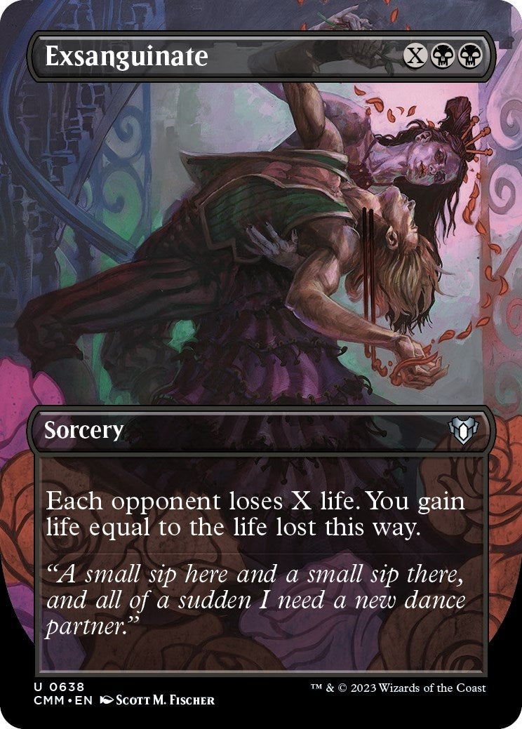 Image for Exsanguinate (Borderless) (Commander Masters) (638) - Magic: The Gathering