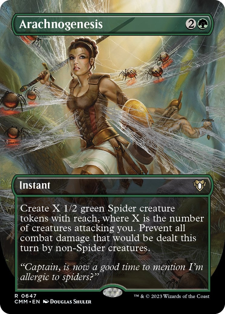 Image for Arachnogenesis (Borderless) (Commander Masters) (647) - Magic: The Gathering