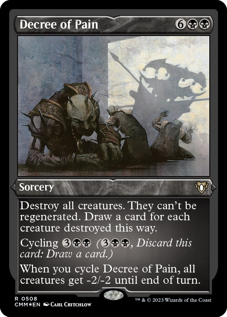 Image for Decree of Pain (Foil Etched) (Commander Masters) (508) - Magic: The Gathering