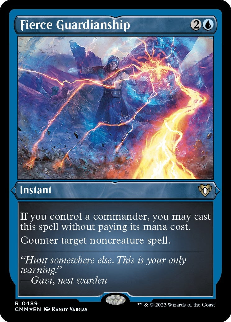 Image for Fierce Guardianship (Foil Etched) (Commander Masters) (489) - Magic: The Gathering