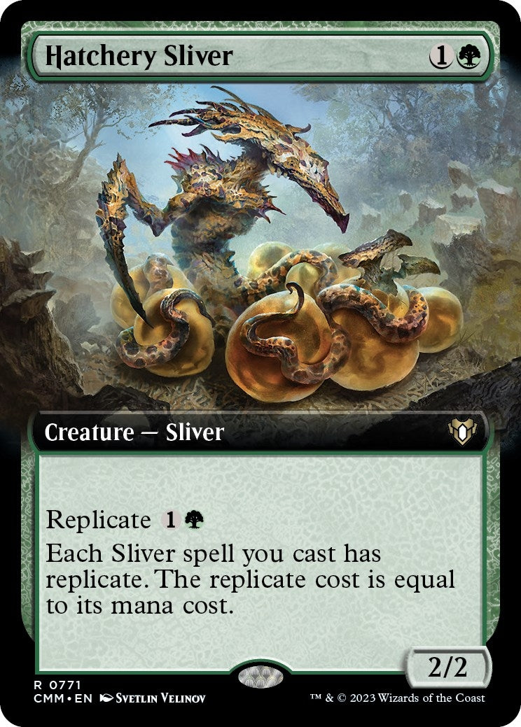 Image for Hatchery Sliver (Extended Art) (Commander Masters) (771) - Magic: The Gathering