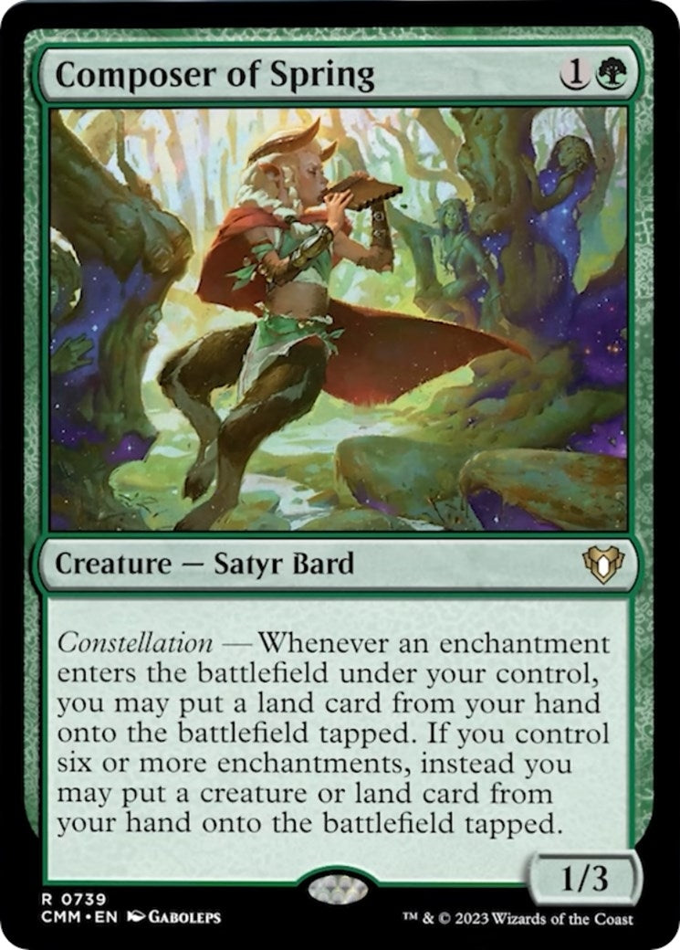 Image for Composer of Spring (Commander Masters) (739) - Magic: The Gathering