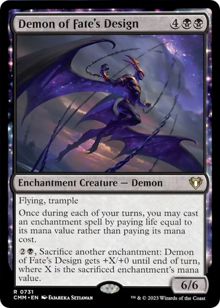 Image for Demon of Fate's Design (Commander Masters) (731) - Magic: The Gathering