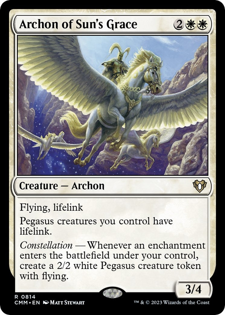 Image for Archon of Sun's Grace (Commander Masters) (814) - Magic: The Gathering