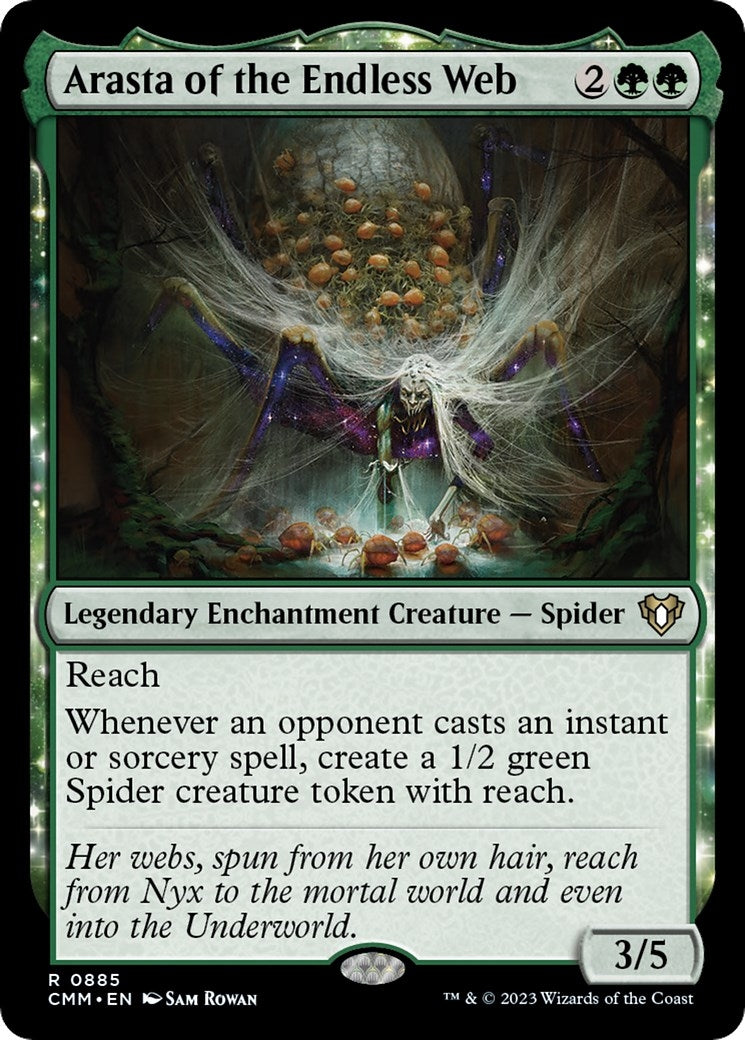 Image for Arasta of the Endless Web (Commander Masters) (885) - Magic: The Gathering