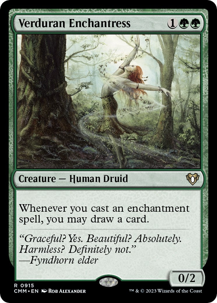 Image for Verduran Enchantress (Commander Masters) (915) - Magic: The Gathering
