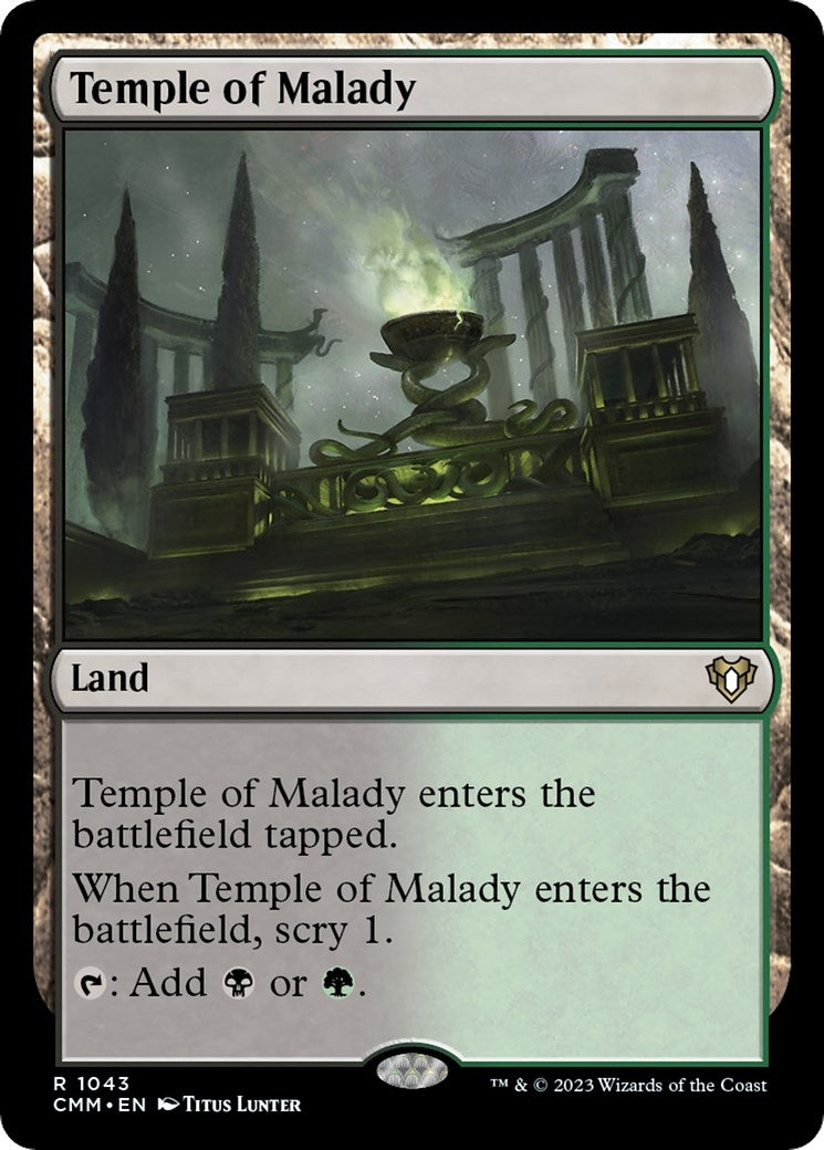 Image for Temple of Malady (Commander Masters) (1043) - Magic: The Gathering
