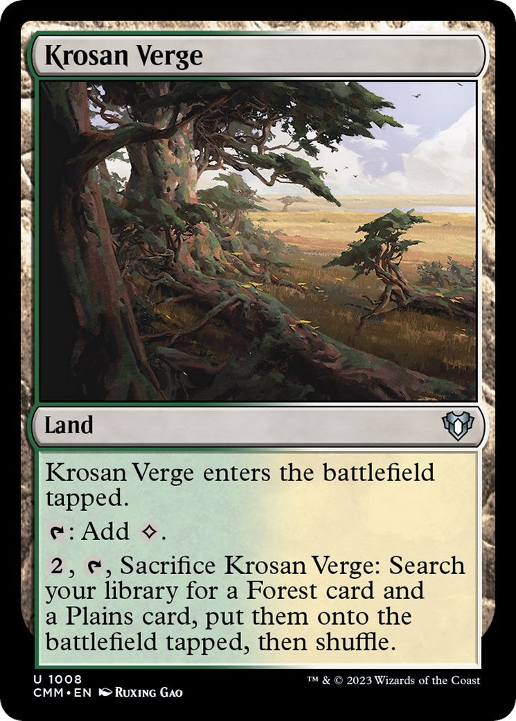 Image for Krosan Verge (Commander Masters) (1008) - Magic: The Gathering