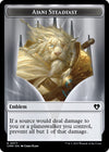 Image for Emblem - Ajani Steadfast // Wizard Double-Sided Token (Commander Masters) (77 // 71) - Magic: The Gathering