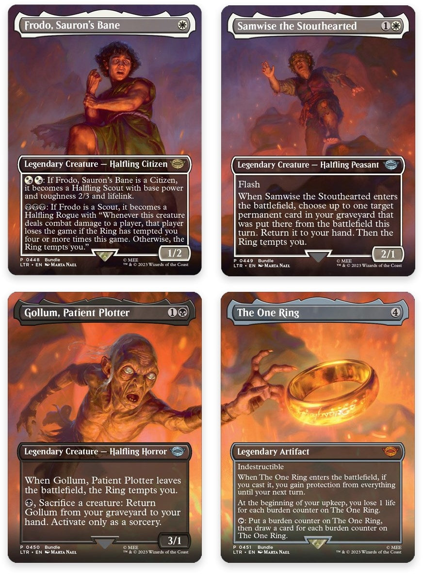 Image for Mount Doom Scene [Set of 4] (Universes Beyond: The Lord of the Rings: Tales of Middle-earth) (448-451) - Magic: The Gathering