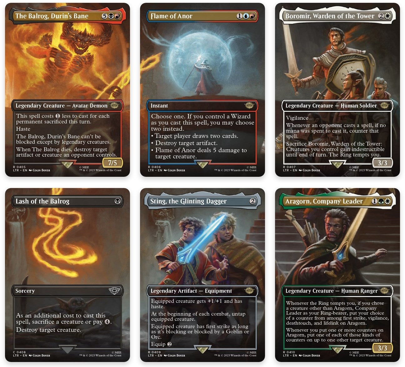 Image for Bridge of Khazad-dum Scene [Set of 6] (Universes Beyond: The Lord of the Rings: Tales of Middle-earth) (405-410) - Magic: The Gathering