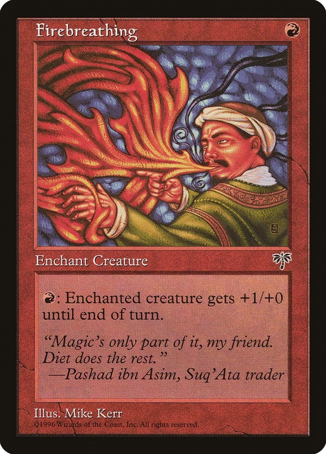 Image for Firebreathing (Mirage) - Magic: The Gathering