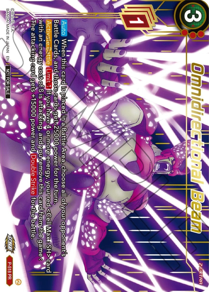 Image for Omnidirectional Beam (Gold-Stamped) (Promotion Cards) (P-518) - Dragon Ball Super: Masters