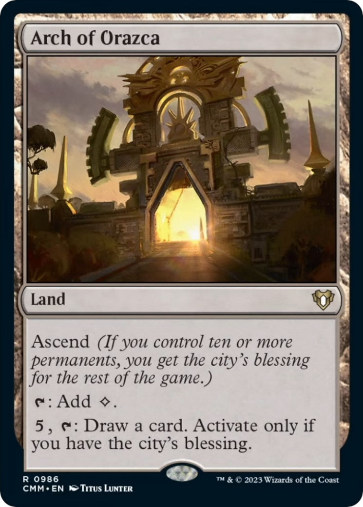 Image for Arch of Orazca (Commander Masters) (986) - Magic: The Gathering