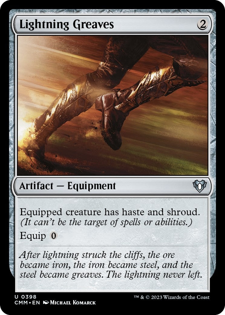 Image for Lightning Greaves (Commander Masters) (398) - Magic: The Gathering