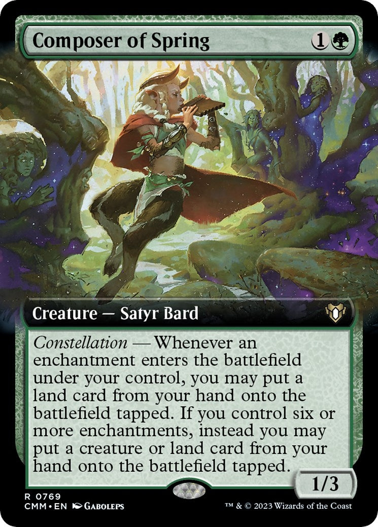 Image for Composer of Spring (Extended Art) (Commander Masters) (769) - Magic: The Gathering