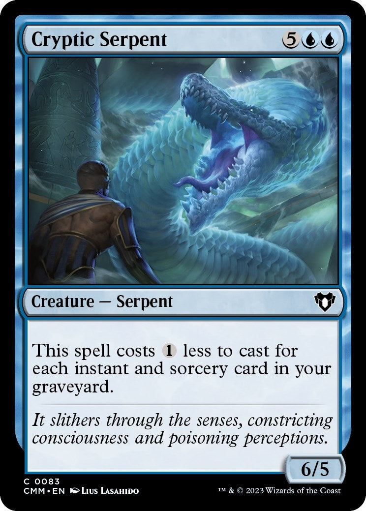 Image for Cryptic Serpent (Commander Masters) (83) - Magic: The Gathering