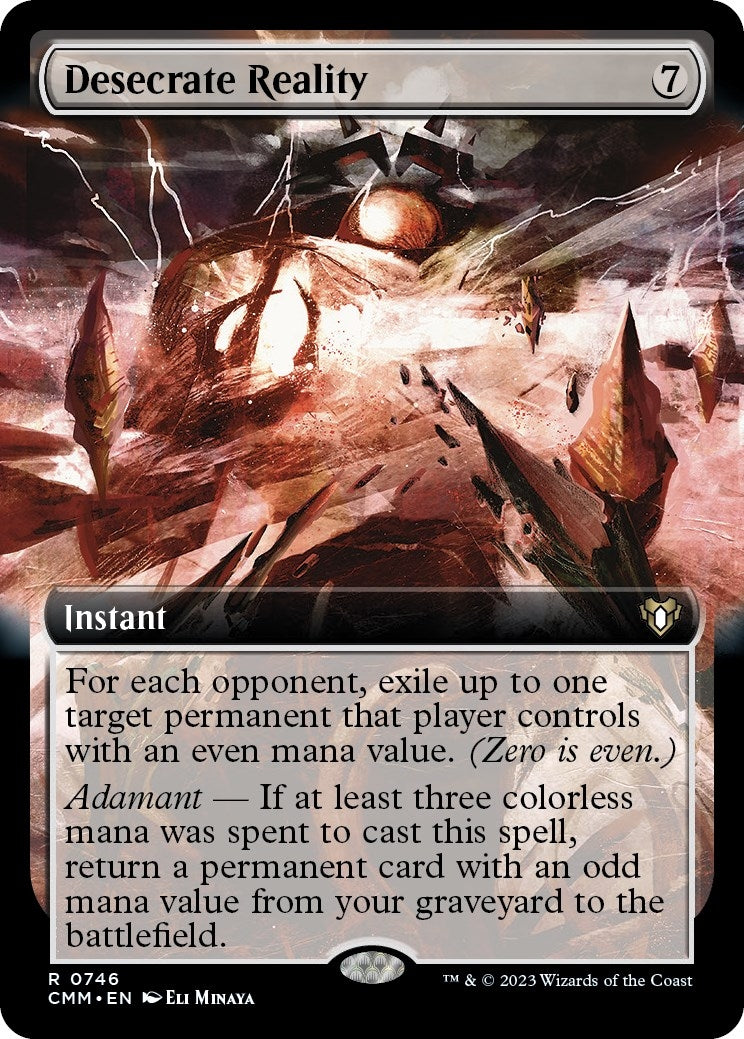 Image for Desecrate Reality (Extended Art) (Commander Masters) (746) - Magic: The Gathering