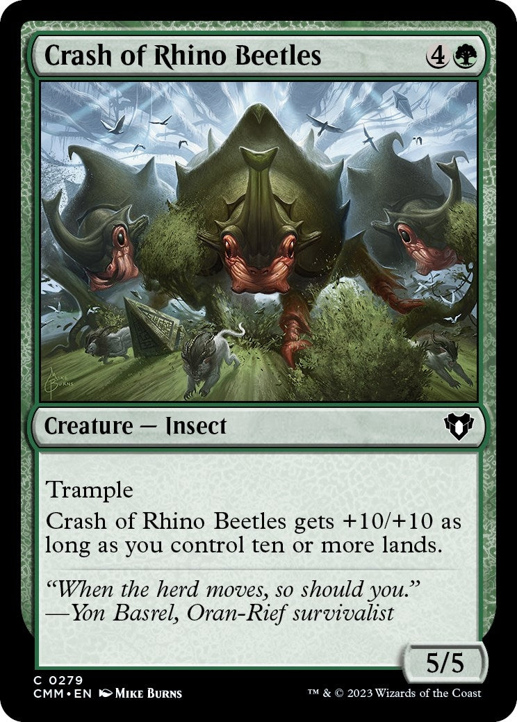 Image for Crash of Rhino Beetles (Commander Masters) (279) - Magic: The Gathering