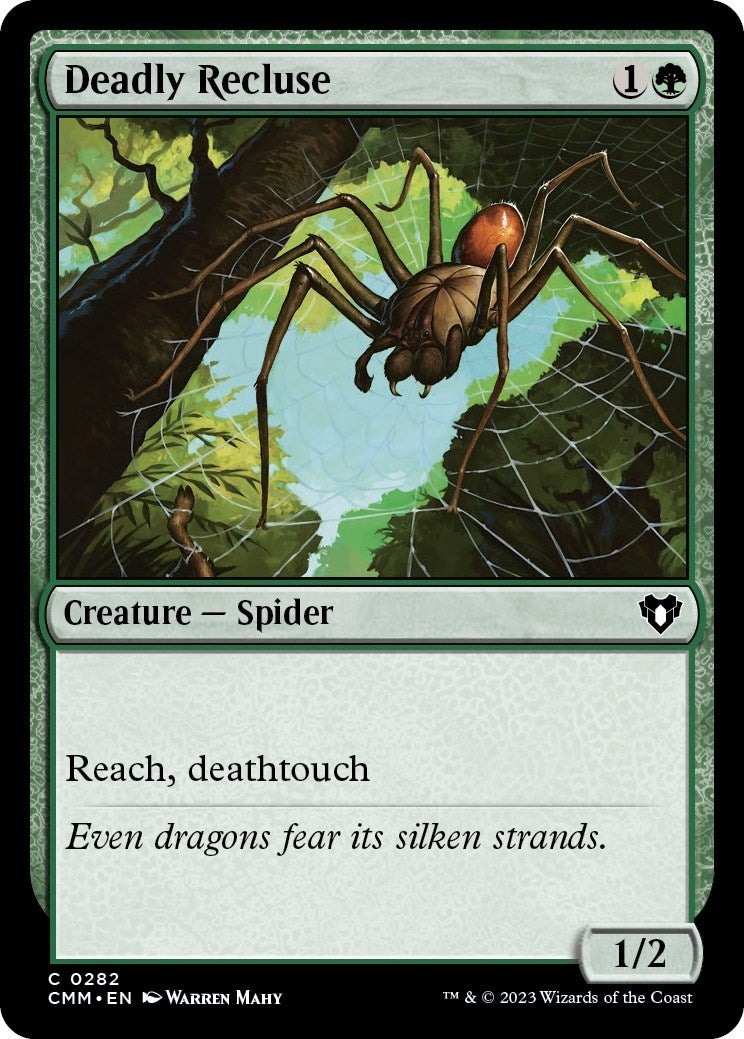 Image for Deadly Recluse (Commander Masters) (282) - Magic: The Gathering
