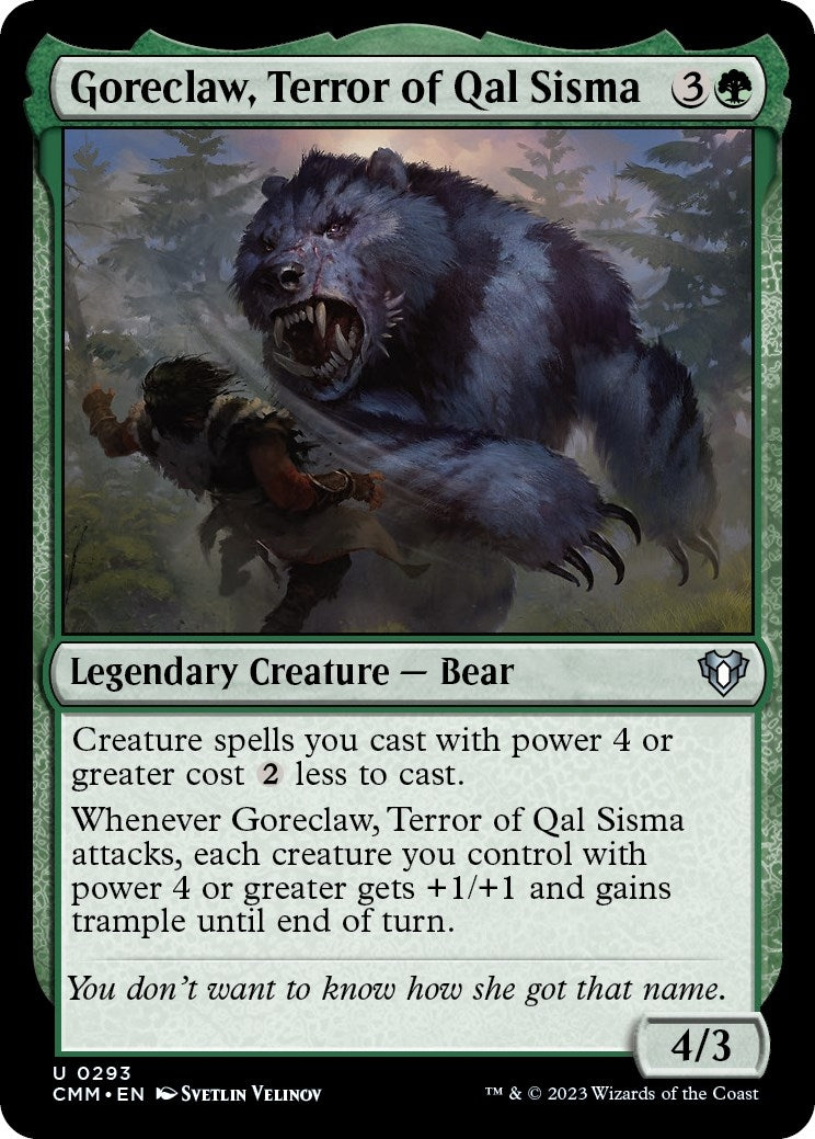 Image for Goreclaw, Terror of Qal Sisma (Commander Masters) (293) - Magic: The Gathering