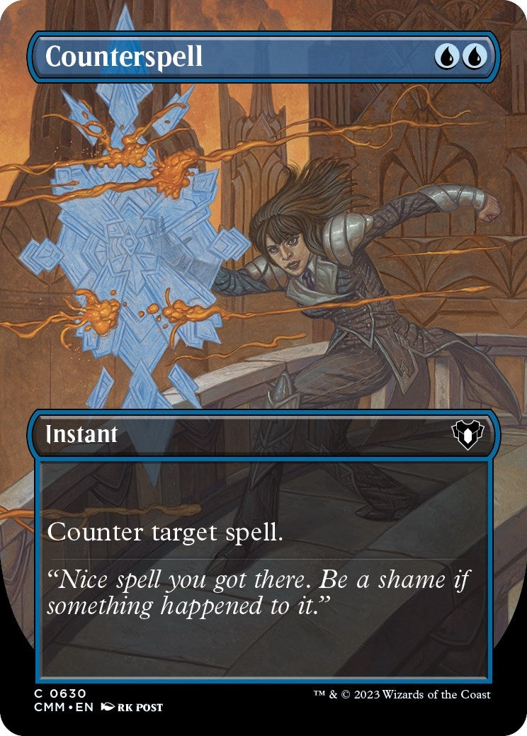 Image for Counterspell (Borderless) (Commander Masters) (630) - Magic: The Gathering
