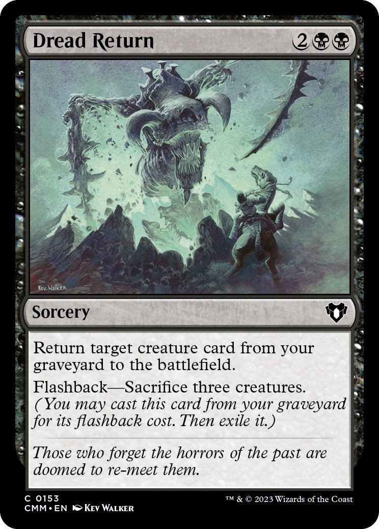 Image for Dread Return (Commander Masters) (153) - Magic: The Gathering