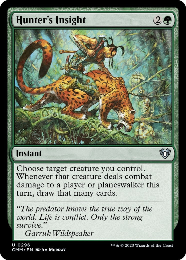 Image for Hunter's Insight (Commander Masters) (296) - Magic: The Gathering