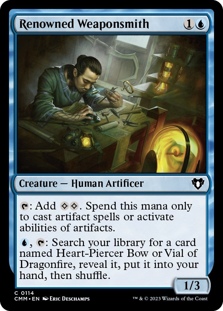 Image for Renowned Weaponsmith (Commander Masters) (114) - Magic: The Gathering