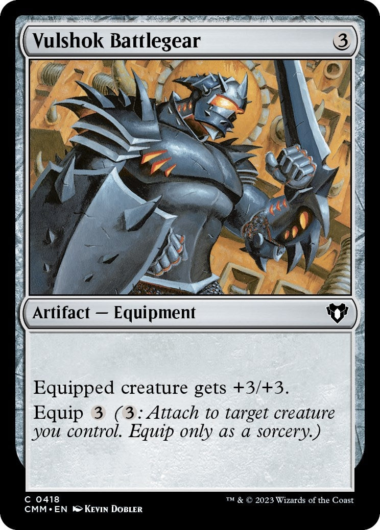 Image for Vulshok Battlegear (Commander Masters) (418) - Magic: The Gathering