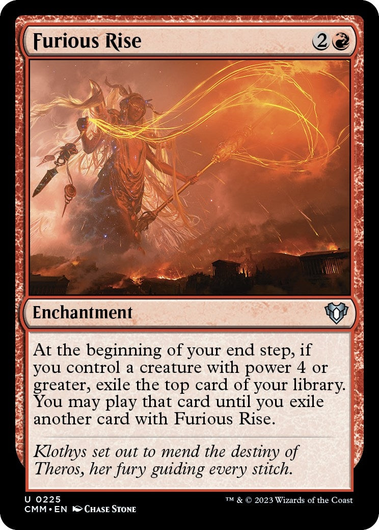 Image for Furious Rise (Commander Masters) (225) - Magic: The Gathering