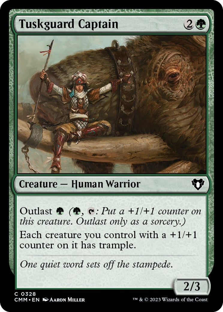 Image for Tuskguard Captain (Commander Masters) (328) - Magic: The Gathering
