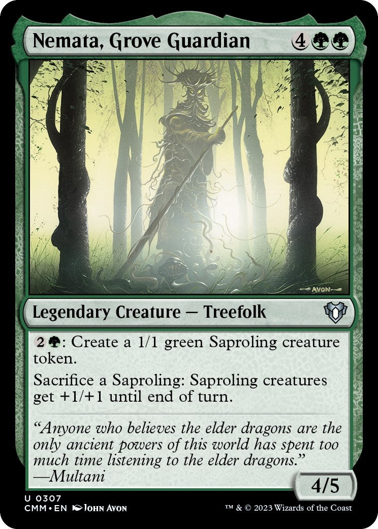 Image for Nemata, Grove Guardian (Commander Masters) (307) - Magic: The Gathering