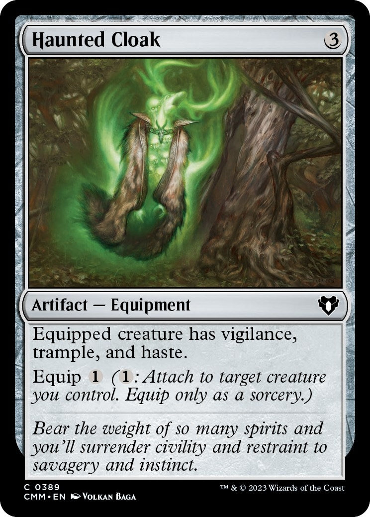 Image for Haunted Cloak (Commander Masters) (389) - Magic: The Gathering