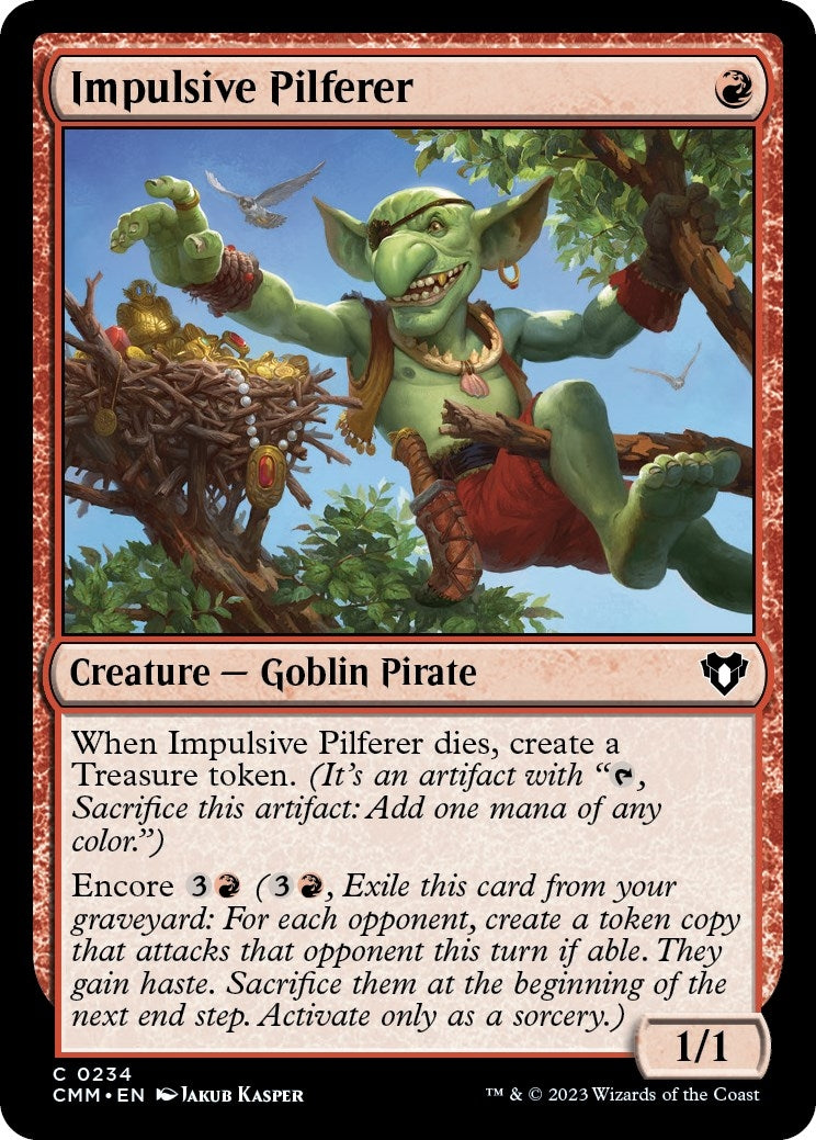 Image for Impulsive Pilferer (Commander Masters) (234) - Magic: The Gathering