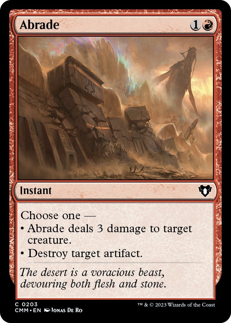 Image for Abrade (Commander Masters) (203) - Magic: The Gathering