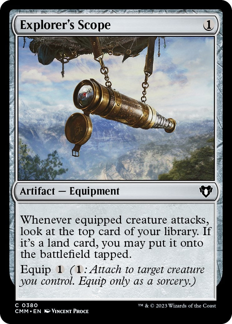 Image for Explorer's Scope (Commander Masters) (380) - Magic: The Gathering
