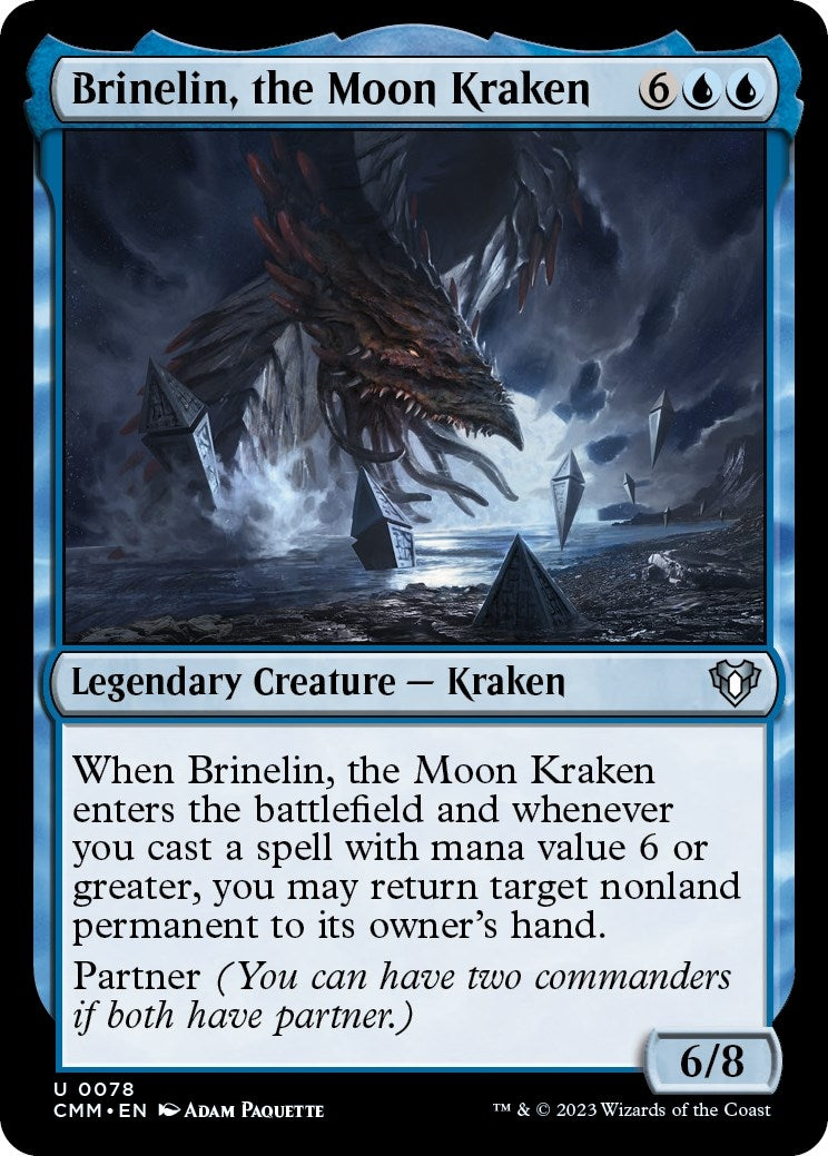Image for Brinelin, the Moon Kraken (Commander Masters) (78) - Magic: The Gathering