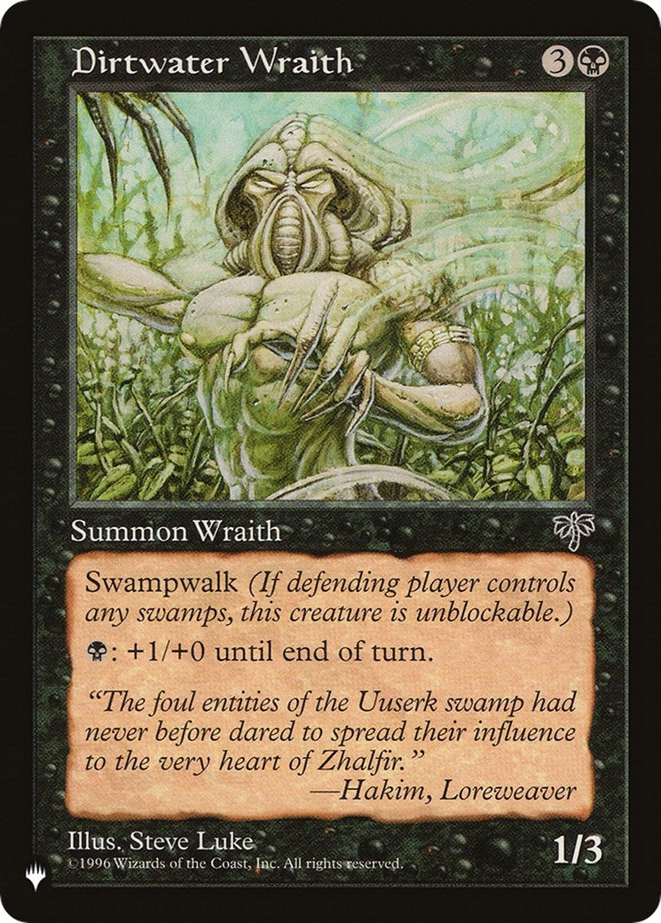 Image for Dirtwater Wraith (The List Reprints) - Magic: The Gathering
