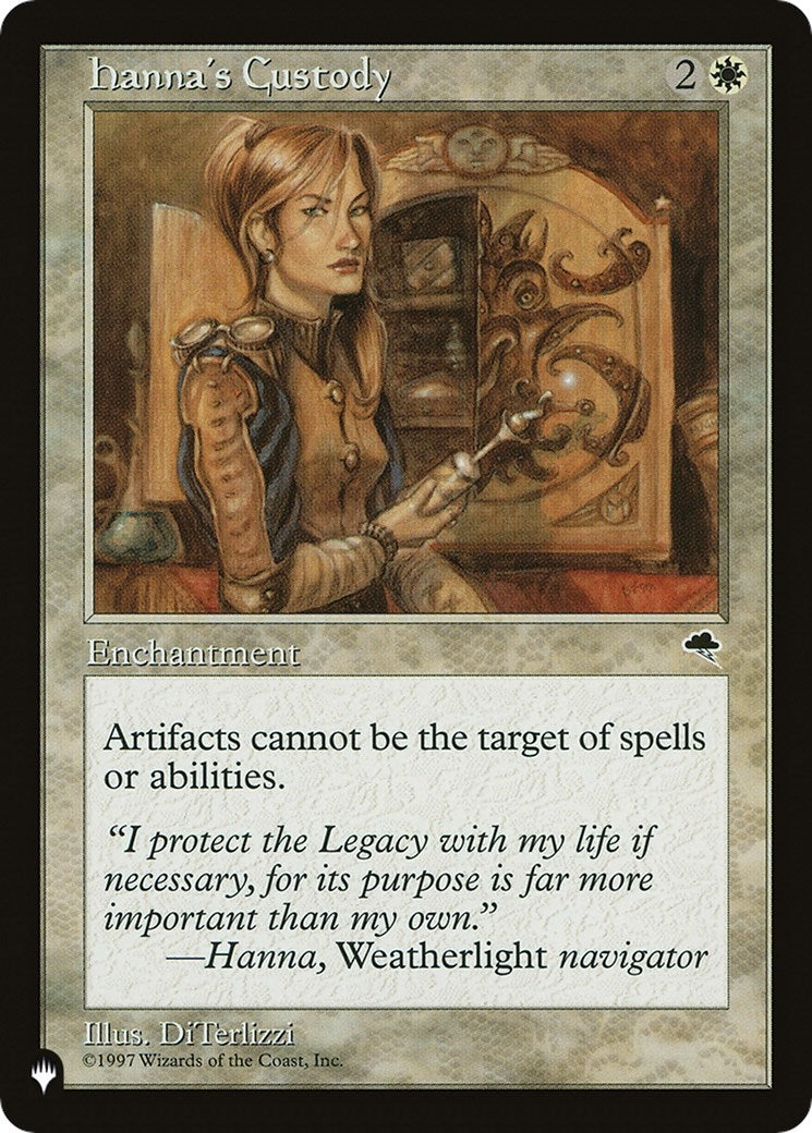 Image for Hanna's Custody (The List Reprints) - Magic: The Gathering