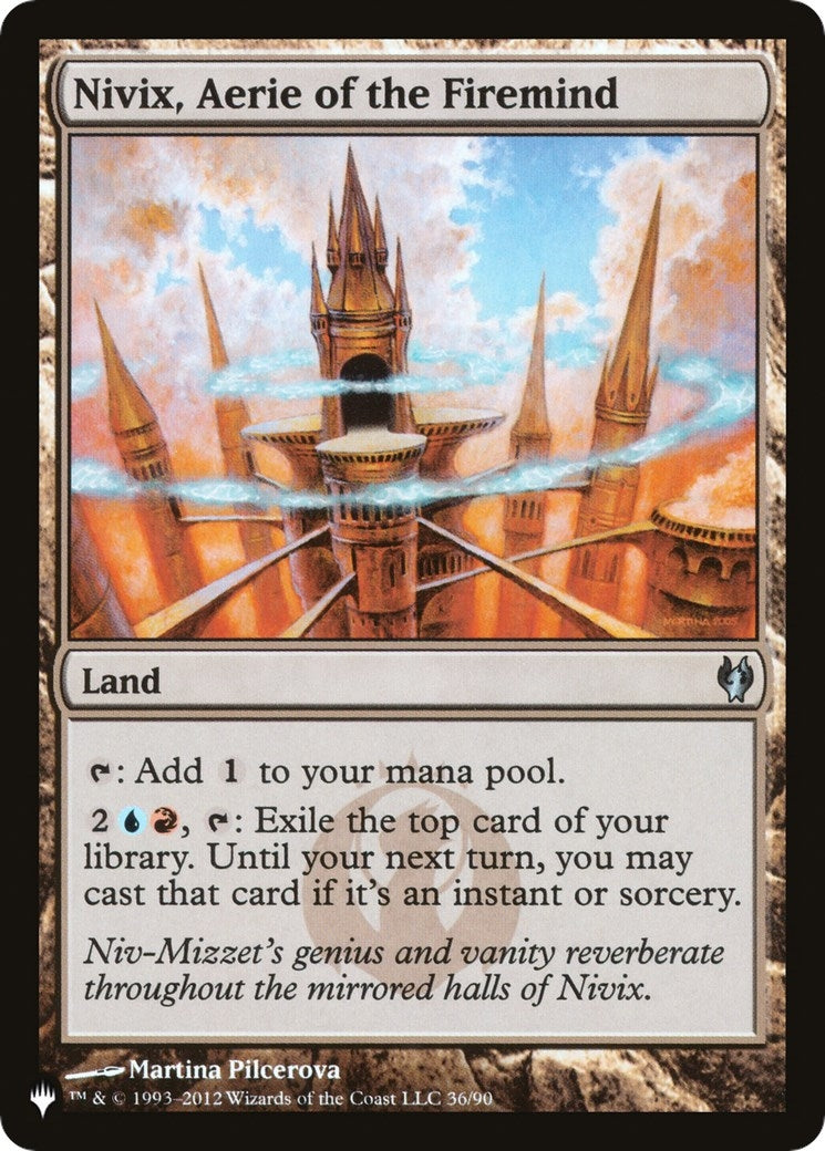 Image for Nivix, Aerie of the Firemind (The List Reprints) (36/90) - Magic: The Gathering