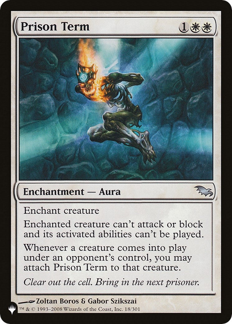 Image for Prison Term (The List Reprints) (18/301) - Magic: The Gathering