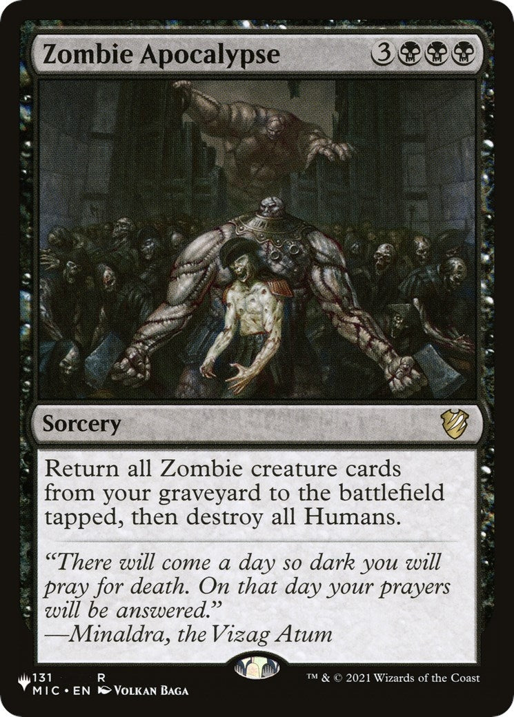 Image for Zombie Apocalypse (The List Reprints) (131/038) - Magic: The Gathering