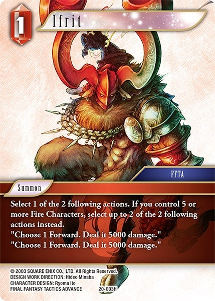 Image for Ifrit (Dawn of Heroes) (20-003H) - Final Fantasy TCG