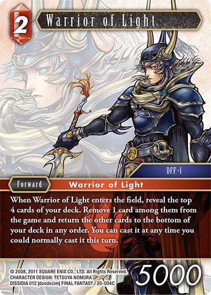 Image for Warrior of Light (Dawn of Heroes) (20-004C) - Final Fantasy TCG