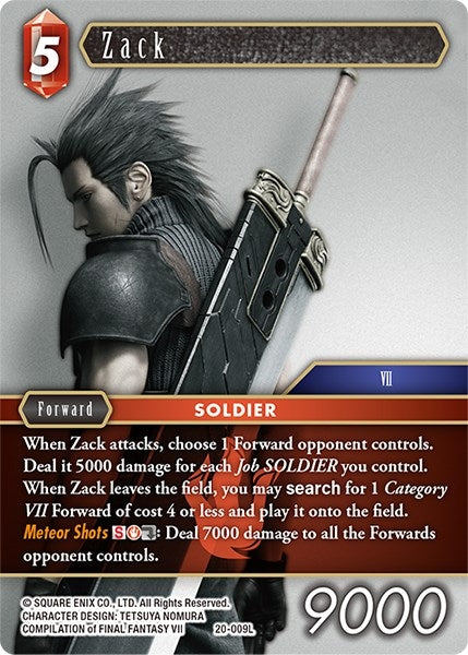 Image for Zack (Dawn of Heroes) (20-009L) - Final Fantasy TCG