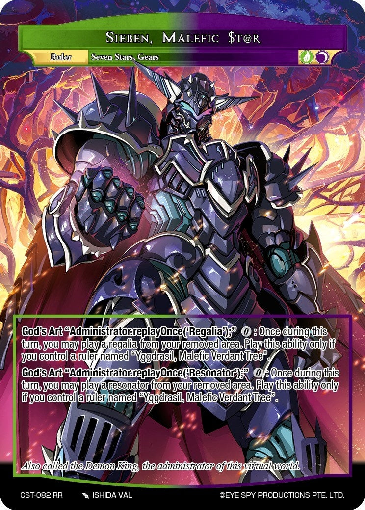 Image for Sieben, Malefic $t@r (Clash of the Star Trees) (CST-082 RR) - Force of Will