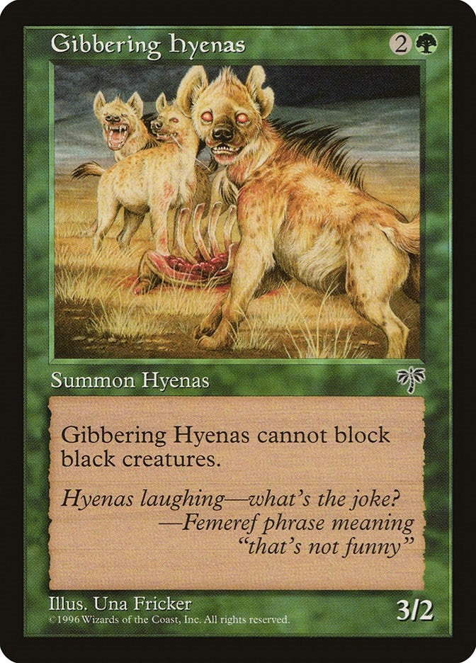Image for Gibbering Hyenas (Mirage) - Magic: The Gathering