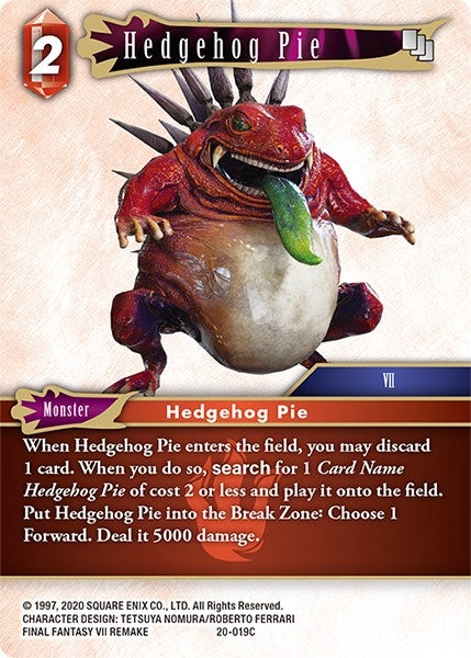 Image for Hedgehog Pie (Dawn of Heroes) (20-019C) - Final Fantasy TCG